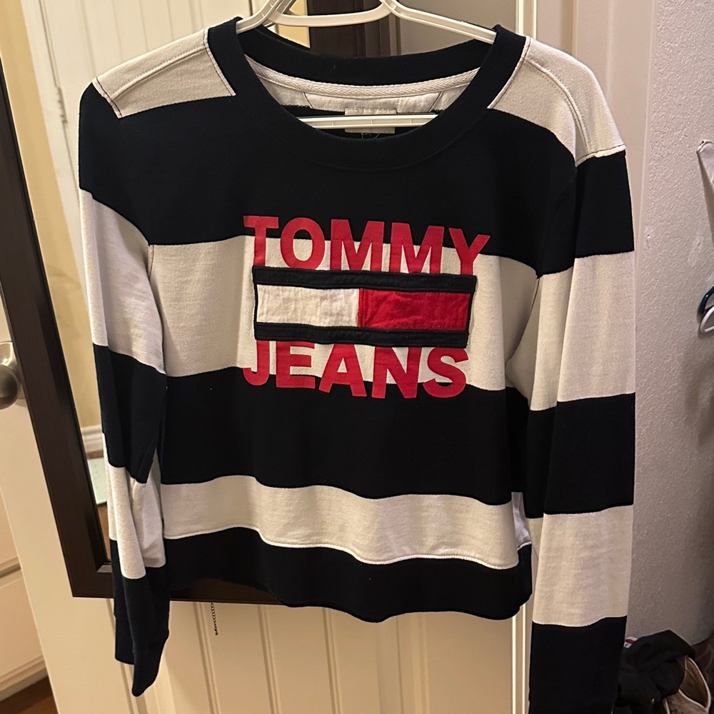 Tommy Hilfiger Black and White Sweatshirt